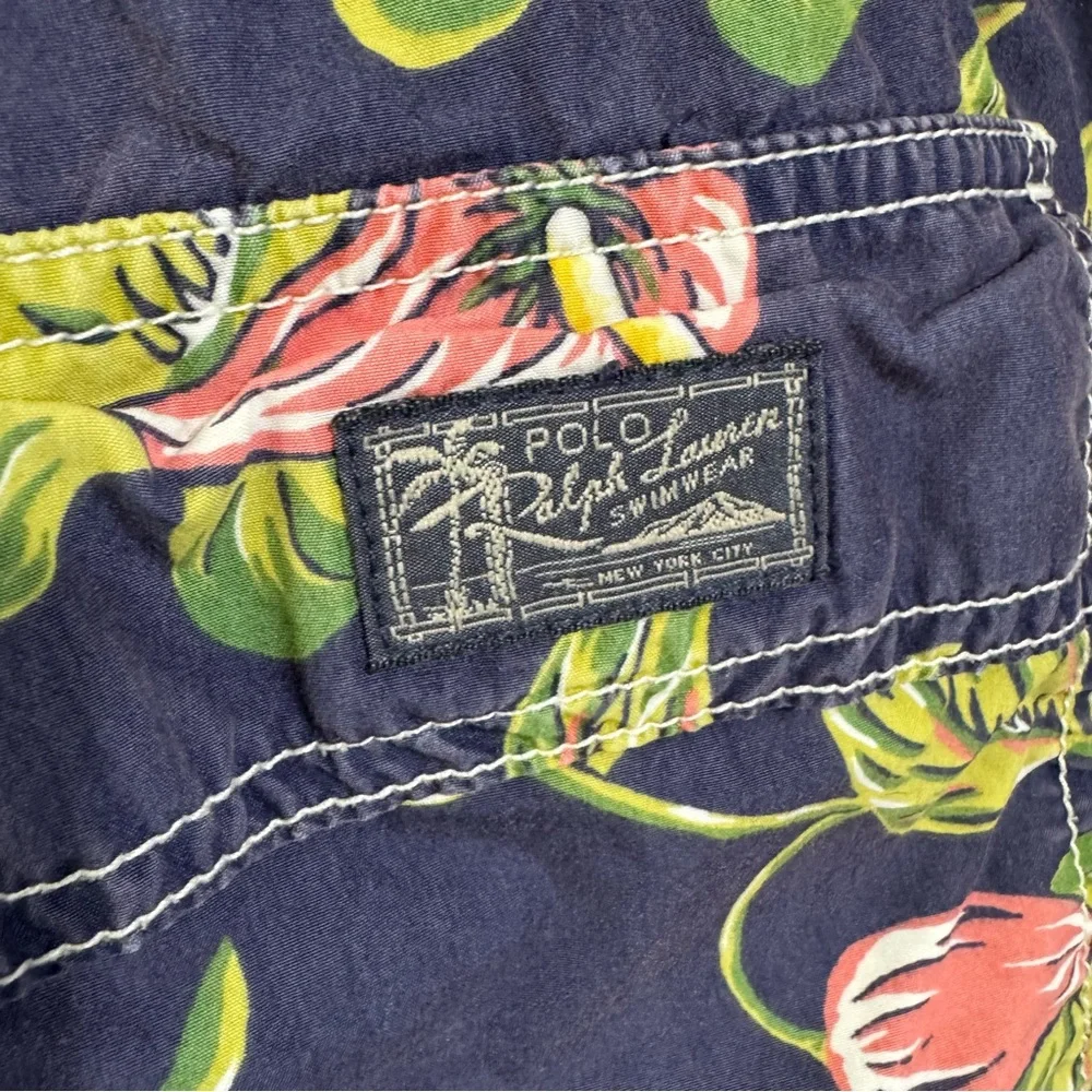 Polo by Ralph Lauren Blue and Yellow Swim Trunks xl pre owned